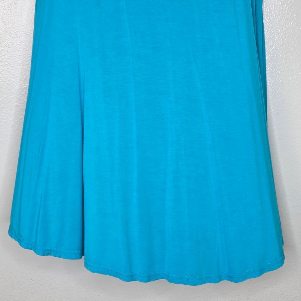 Larace Teal Blue Sleeveless Aline Tunic Tank Size 2X - Picture 5 of 10
